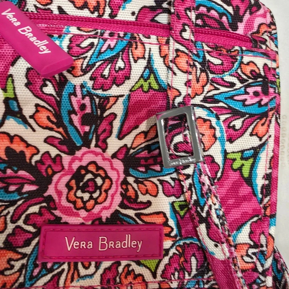 Vera Bradley Pink Floral Paisley RFID All in One Crossbody Bag 20752-L13 - Picture 2 of 10
